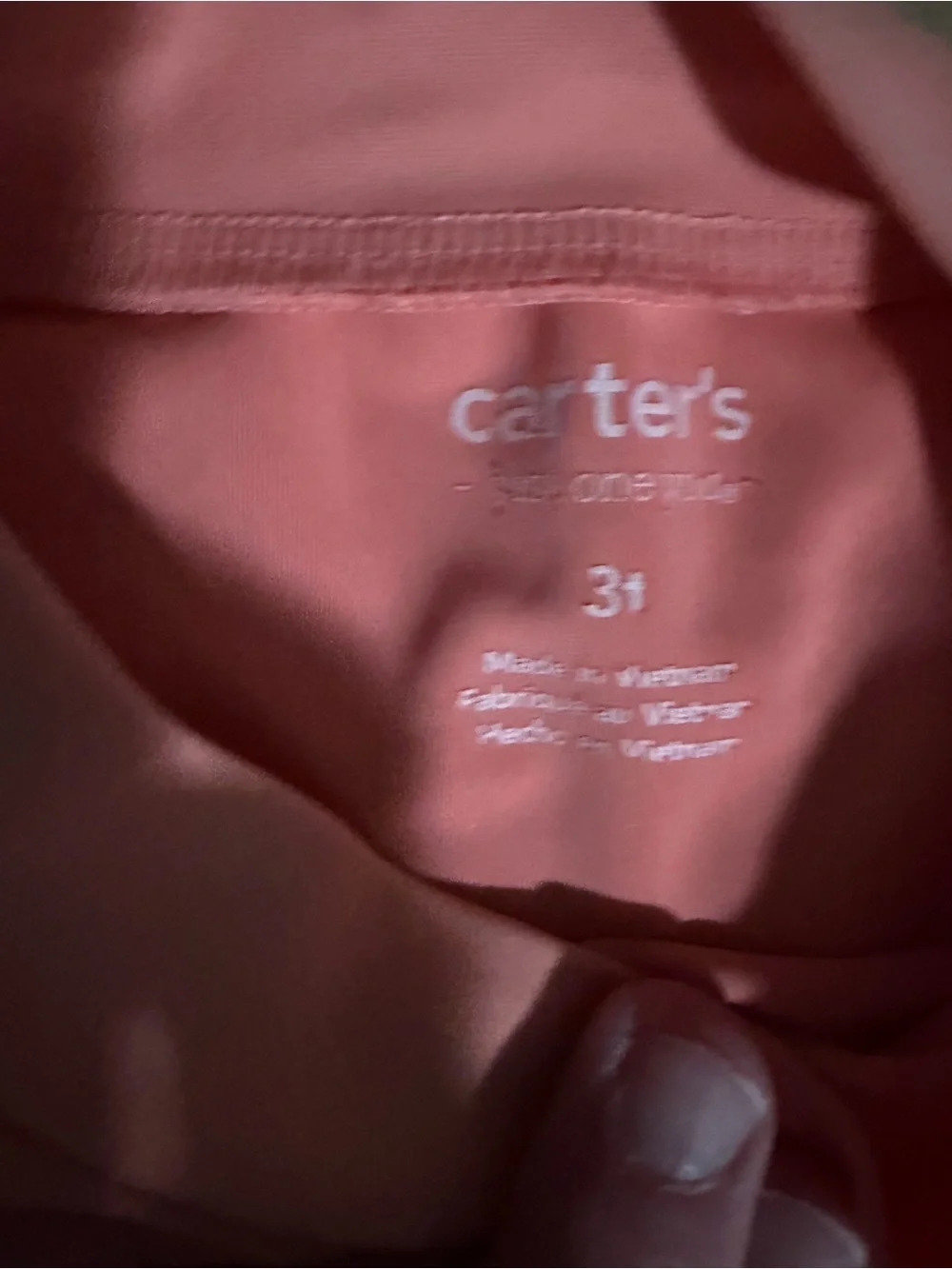 Boys Carter’s Coral Long-Sleeve Rash Guard Top 3t